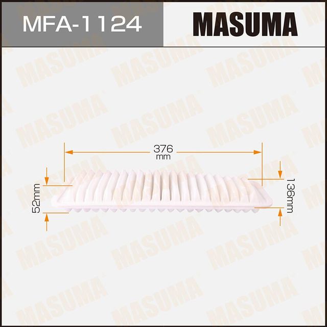 Воздушный фильтр Masuma. Артикул MFA-1124