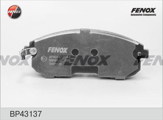 Тормозные колодки Fenox передние для Nissan Teana J31 2003-2008. Артикул BP43137