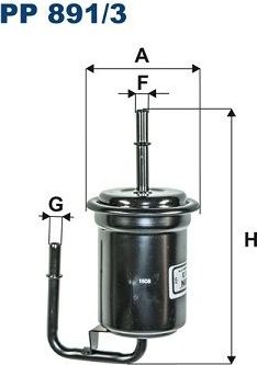 Топливный фильтр Filtron для Mazda MX-5 II (NB) 1998-2005. Артикул PP 891/3