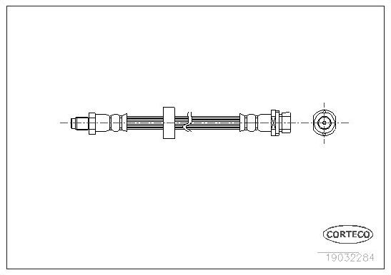 Тормозной шланг Corteco задний для Ford Mondeo III 2000-2007. Артикул 19032284