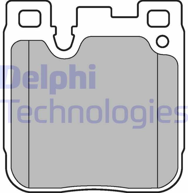 Тормозные колодки Delphi (Low-Metallic) задние для BMW 2 F22 2015-2026. Артикул LP3249