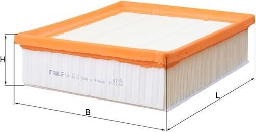 Воздушный фильтр Mahle для Fiat Linea 2009-2026. Артикул LX 2676