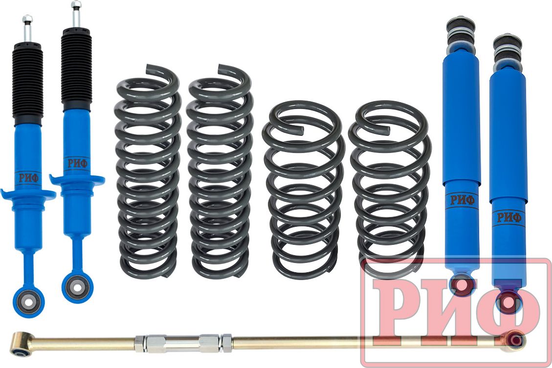 Лифт-комплект РИФ арктический средний для Toyota Land Cruiser 200 дизель 2008-2021, лифт 50 мм. Артикул RIF-TLC200-B-Arc