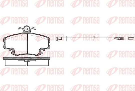 Тормозные колодки Remsa передние для Renault 21 1986-1994. Артикул 0141.32