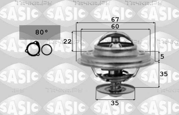 Термостат Sasic для Mercedes-Benz T1 1977-1990. Артикул 9000337