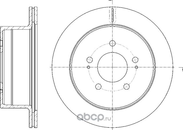 Диск тормозной вентилируемый (G-Brake). Артикул GR20529
