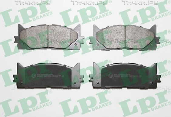 Тормозные колодки LPR для Lexus ES VI 2012-2018. Артикул 05P1593