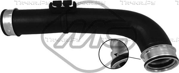 Патрубок интеркулера Metalcaucho. Артикул 09778