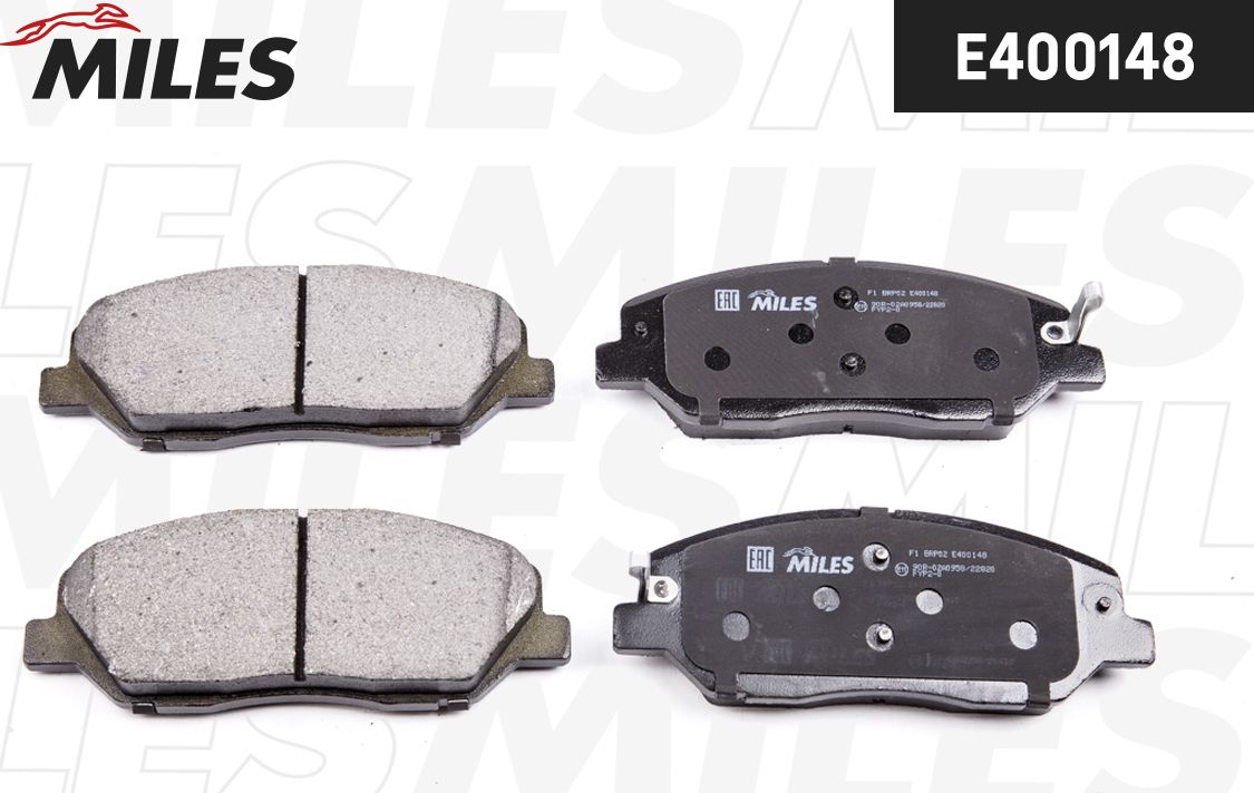 Тормозные колодки Miles (Low-Metallic). Артикул E400148