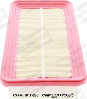 Воздушный фильтр Champion. Артикул CAF100792P