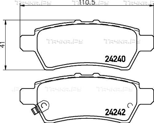 Тормозные колодки Nisshinbo. Артикул NP2028