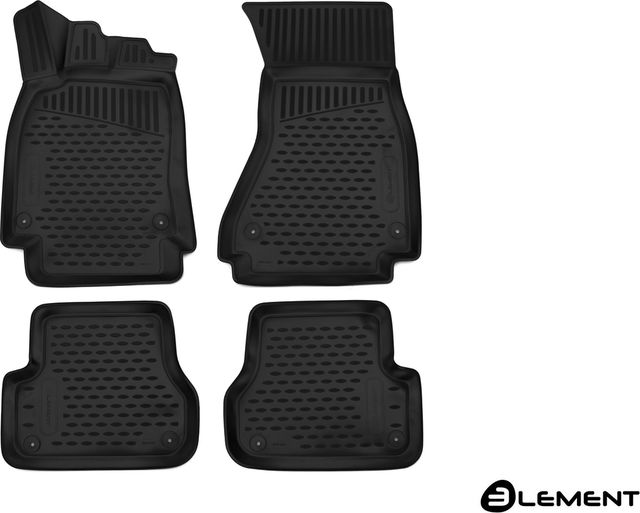 Коврики Element 3D для салона Audi A6 C7 Avant, Allroad (без перч. ящика) 2012-2026. Артикул ELEMENT3D0424210k