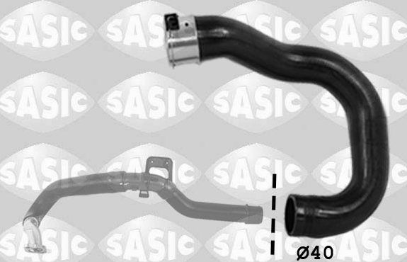 Патрубок интеркулера Sasic для Opel Corsa D 2006-2011. Артикул 3336165