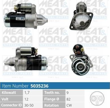 Стартер Meat & Doria для Hyundai Getz I 2003-2009. Артикул 5035236