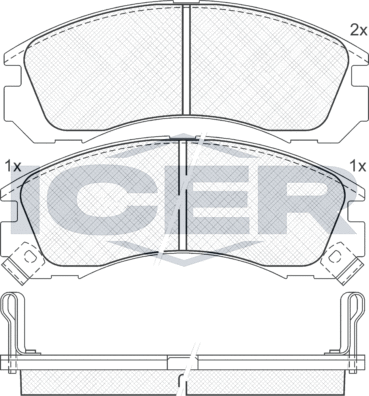 Тормозные колодки Icer. Артикул 140979