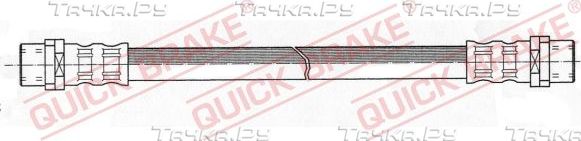 Тормозной шланг Quick Brake задний правый/левый внутренний для Audi 80 V (B4) 1991-1996. Артикул 27.014
