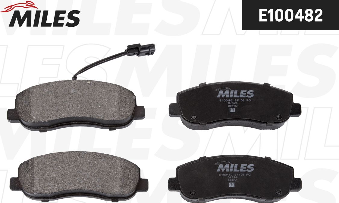 Тормозные колодки Miles (Semi-Metallic). Артикул E100482