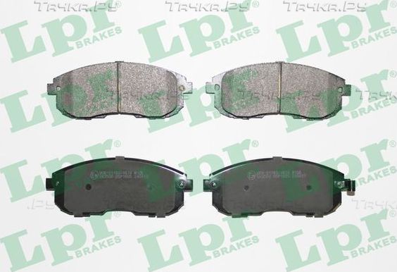 Тормозные колодки LPR передние для Suzuki SX4 I (Classic) 2006-2015. Артикул 05P1605
