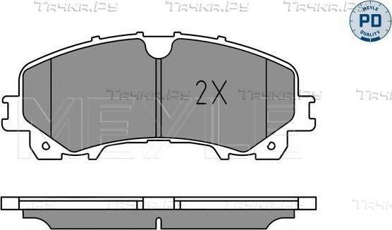 Тормозные колодки Meyle PD передние для Renault Koleos II 2016-2026. Артикул 025 221 1716/PD