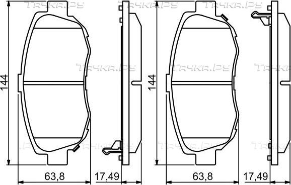 Тормозные колодки Bosch (Low-Metallic) передние для Lexus IS I 1999-2005. Артикул 0 986 494 211