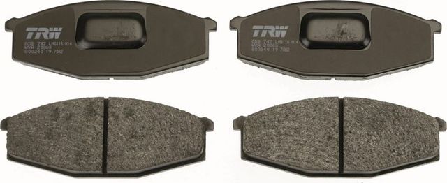 Тормозные колодки TRW передние для Nissan Patrol Y60 1984-1998. Артикул GDB747