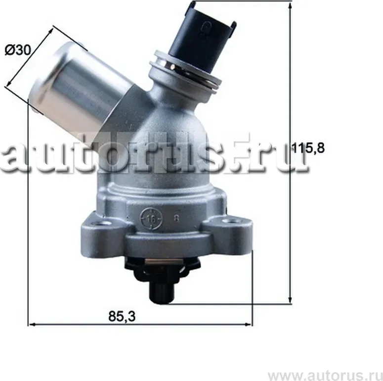 Термостат GM Spark III 2010-> mot.1,0/1,2L KNECHT/MAHLE TM 43 105 (Mahle/Knecht). Артикул TM 43 105