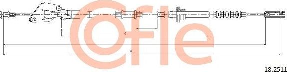 Трос сцепления Cofle. Артикул 92.18.2511