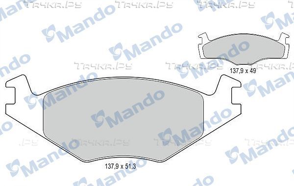 Тормозные колодки Mando. Артикул MBF015069
