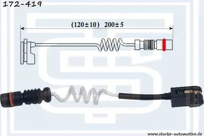 Датчик тормозной передний (Starke). Артикул 172419