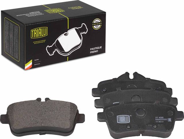 Тормозные колодки Trialli (Low-Metallic) задние для Mercedes-Benz SLC I (R172) 2016-2026. Артикул PF 4068