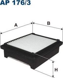 Воздушный фильтр Filtron. Артикул AP 176/3