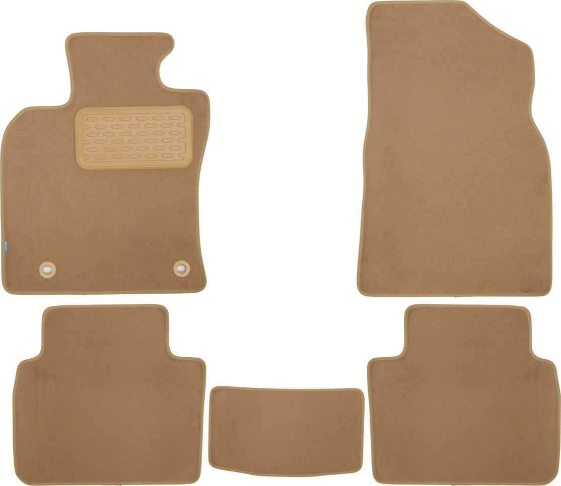 Коврики Klever Premium для салона Toyota Camry 70 (V70, XV70) 2017-2026 Бежевые. Артикул KLEVER044810022112kh