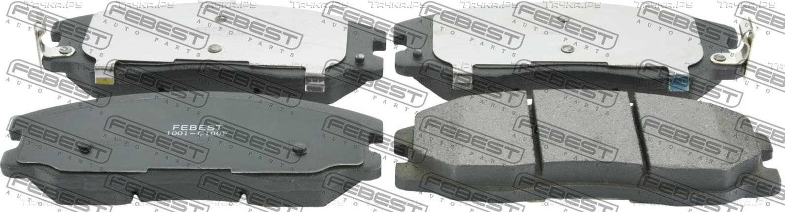 Тормозные колодки Febest. Артикул 1001-C100F