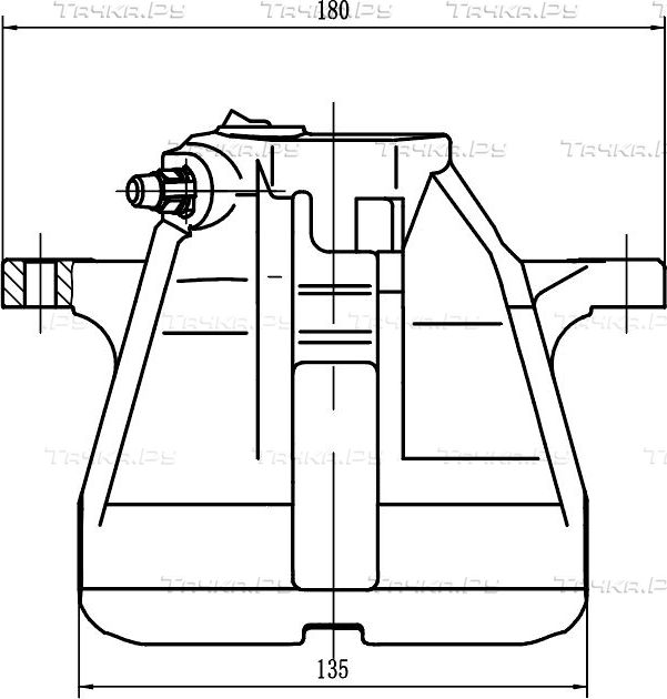 Тормозной суппорт Trialli передний левый для Audi 80 V (B4) 1991-1996. Артикул CF 205301