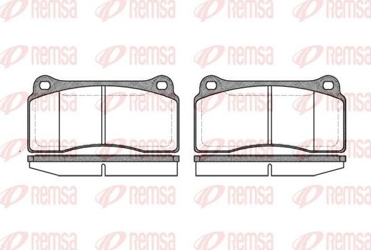 Тормозные колодки Remsa. Артикул 0983.00