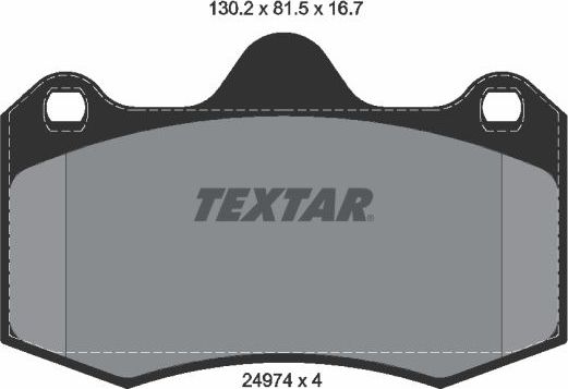 Тормозные колодки Textar Q+. Артикул 2497401