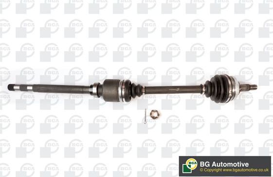 Полуось (привод в сборе, приводной вал) BGA передняя правая для Citroen Jumpy I 1999-2006. Артикул DS1418R