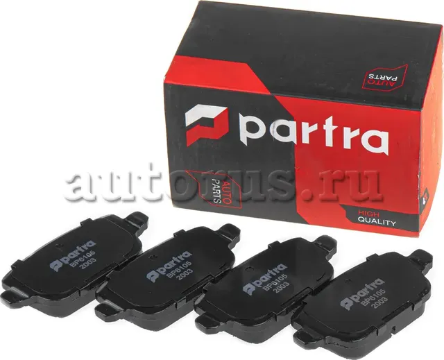 Колодки тормозные дисковые | перед прав/лев | (Partra) Partra. Артикул BP6105