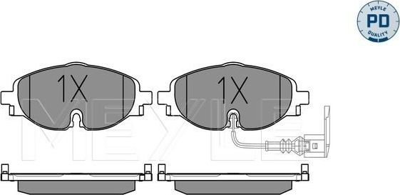 Тормозные колодки Meyle PD. Артикул 025 256 8320/PD