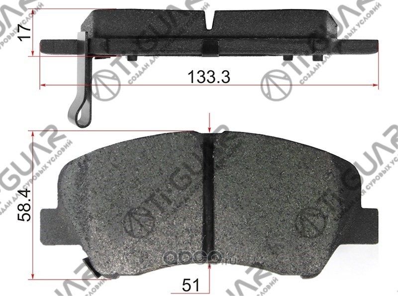 Тормозные колодки (TI-Guar). Артикул TG3582