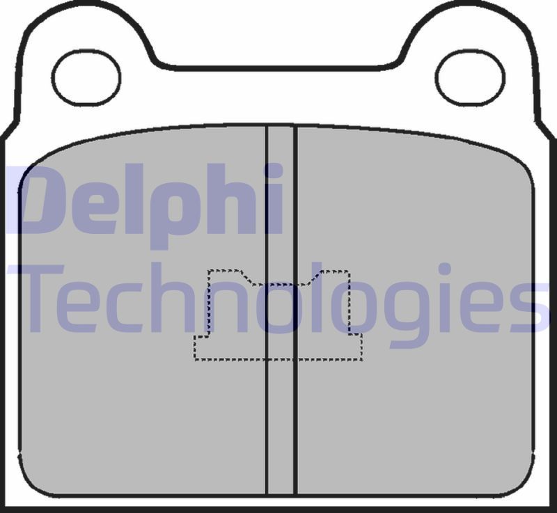 Тормозные колодки Delphi (Low-Metallic). Артикул LP76