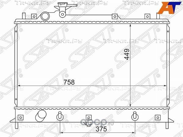 Радиатор MAZDA CX-7MPV L3-VDT 06- (SAT). Артикул MZ0011