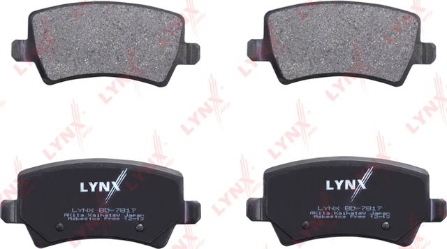 Тормозные колодки LYNXauto. Артикул BD-7817