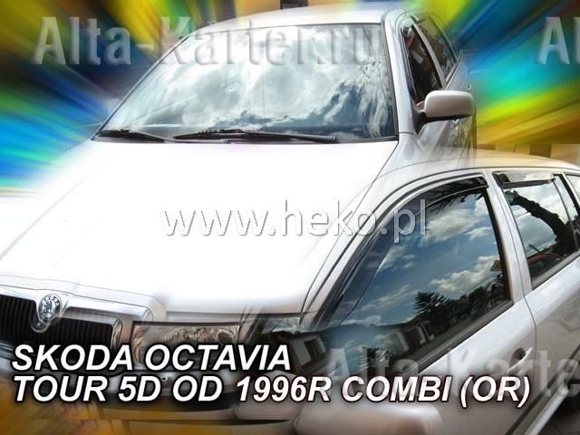 Дефлекторы Heko для окон Skoda Octavia Tour 5 дв. универсал 1996-2010. Артикул 28328