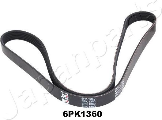 Приводной ремень поликлиновой Japanparts. Артикул DV-6PK1360