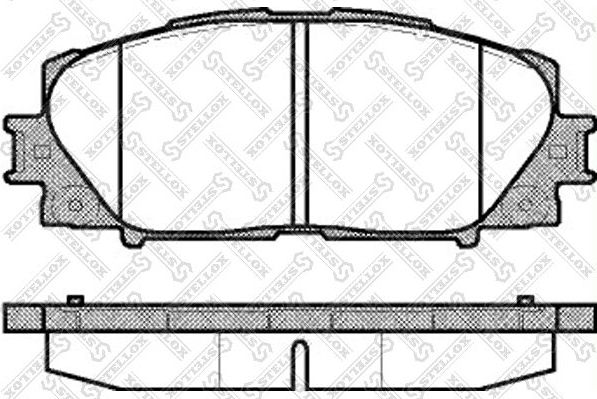 Тормозные колодки Stellox. Артикул 002 009-SX