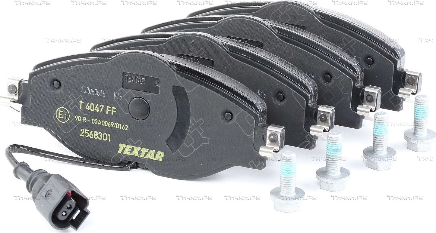 Тормозные колодки Textar Q+ передние для Volkswagen Passat B8 2014-2026. Артикул 2568301