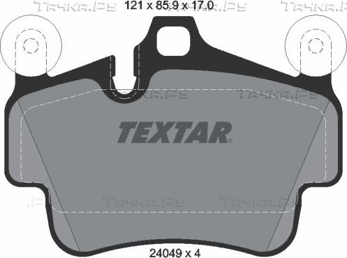 Тормозные колодки Textar. Артикул 2404903