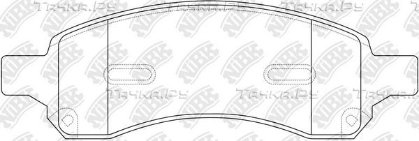 Тормозные колодки NiBK. Артикул PN0517