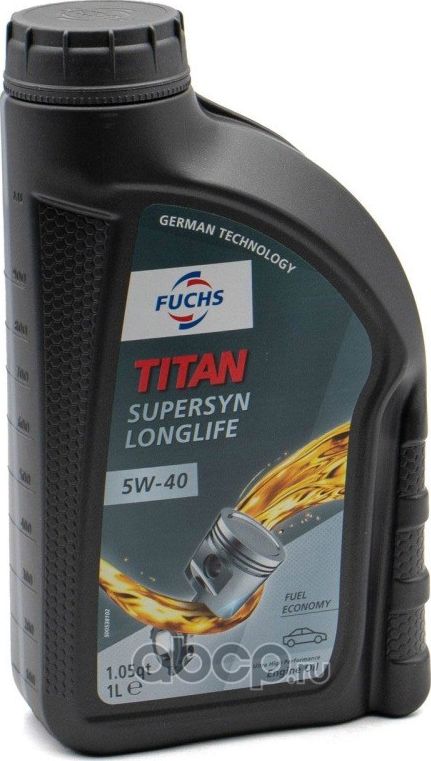 Масло мот. синт. Fuchs Titan SuperSyn Longlife 5W40 (600815912) 1л FR. Артикул 600721602